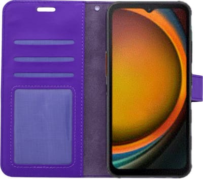Portemonnee Book Case Hoesje Geschikt voor: Samsung Galaxy Xcover 7 - Paars