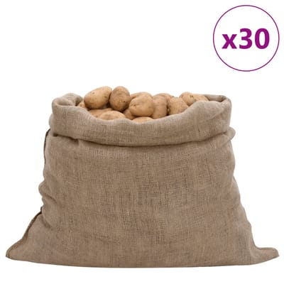 vidaXL - Jutezakken - 30 - stuks - 220 - g/m² - 100x110 - cm - 100% - jute