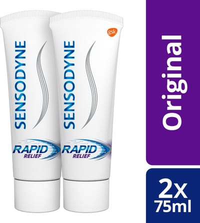 Sensodyne Rapid Relief tandpasta voor gevoelige tanden 2x75 ml