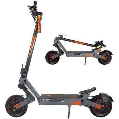 Scooter électrique KuKirin G2 Ultra - Deux moteurs de 800 W -- Batterie 48 V 18 Ah - Pneus 10 pouces