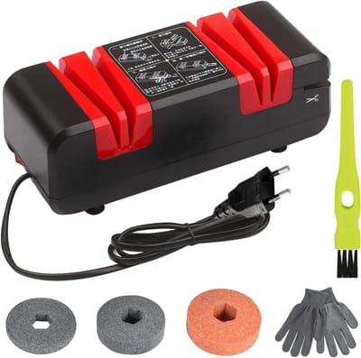 SCH® Elektrische messenslijper - Messenslijper - Messenslijpers - Messenslijper elektrisch - Zwart- ‎25 cm x 12 cm x 12 cm