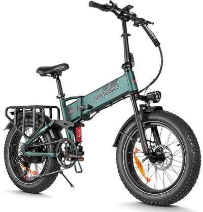 SAMEBIKE RS-A02 Pro Elektrische Fatbike – 48V 15Ah – 20*4 Inch Banden – 110KM Bereik – Opvouwbaar – Mechanische Schijfremmen –Groen
