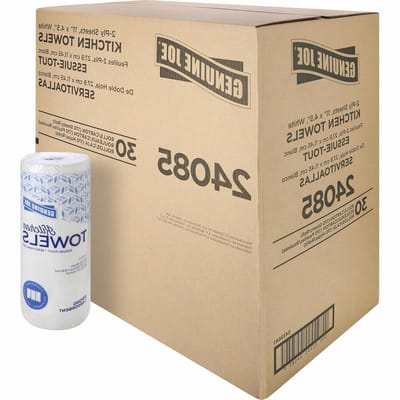 Papieren Keukendoeken - Absorberende Rollen - Snelle Schoonmaak - Geperforeerd Voor Flexibel - 85 Vellen - Wit