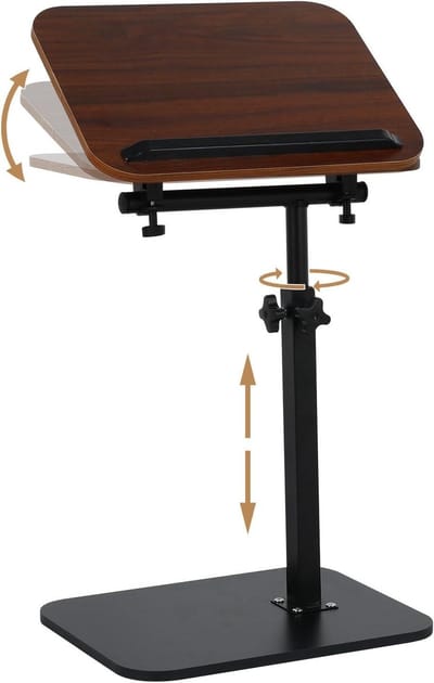 Bijzettafel Bank - Laptoptafel - Banktafel - eenvoudig