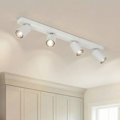 OSRAM LED SPOT OCTAGON 4 x 3,4W, GU10, 920lm, wit, 2.700K kleurtemperatuur, warm witte lichtkleur, tijdloos ontwerp, vervangbare ledlamp, ideaal voor interieurs, CRI 90, verstelbare koppen