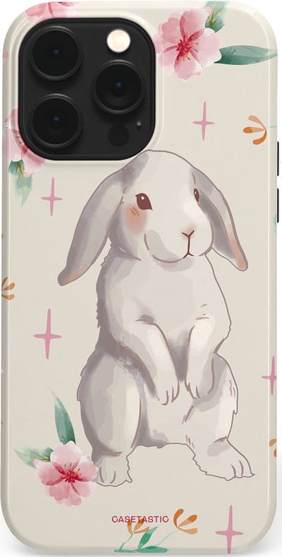 Casetastic Hoesje Geschikt voor Apple iPhone 14 Pro Max Magsafe - Stijlvolle Beschermende Duo-layer Case - Klein konijntje