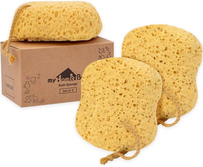 Grote Loofah-spons voor Doucheschuim - Set van 3 - Perfect voor een Zachte en Grondige Huidreiniging