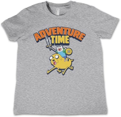 Adventure Time Kinder-T-shirt, heathergrijs