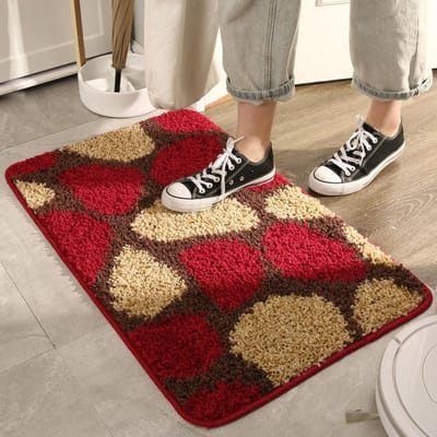 Tapis d'entrée anti-usure anti-poussière pour porte chinoise, tapis de sol, tapis de bain pour salle de bain et toilettes, absorbant, antidérapant, tapis de pied 40x60cm