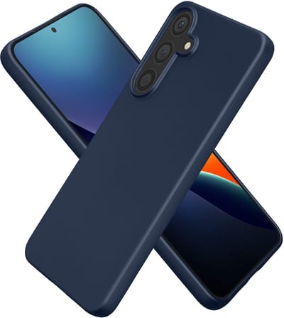 kwmobile telefoonhoesje geschikt voor Samsung Galaxy S25 FE - Hoesje voor smartphone - Back cover in metallic blauw