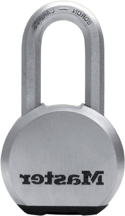 Heavy Duty Hangslot Sleutel Roestvrij Staal Lange Beugel Buiten - Meest Geschikt voor Opslagunits Schuren Garages Hekken