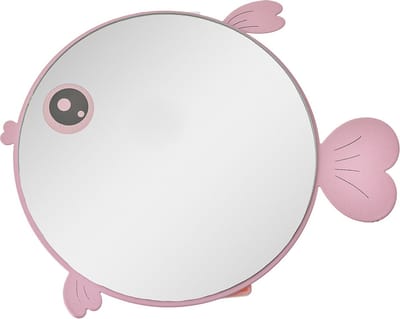 Clayre & Eef Tafelspiegel 21x20x4 Roze Metaal Vis