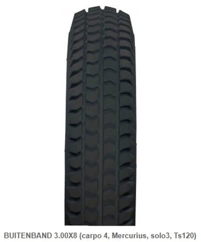 Impac Buitenband Scootmobiel 3.00-8 Zwart