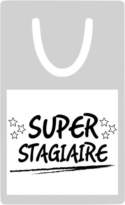 Hacebo® - Super stagiare metalen boekenlegger- Stagiair - stagiaire - werk - afscheidscadeau - verjaardagscadeau - kado Bladwijzer boekenleggers - 7.6 cm x 5cm