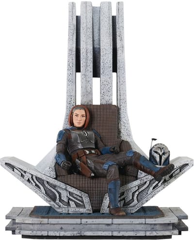 Gentle Giant Star Wars: The Mandalorian Premier Collection 1/7 Bo-Katan Kryze on Throne 35 cm Beeld