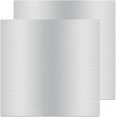Set van 2 Aluminium Platen 300 x 300 x 3 mm, Aluminium Folie met Beschermfolie, Ideaal voor DIY Projecten en Modelbouw