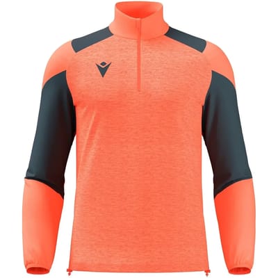 Macron Glory Cuzco Ziptop Heren - Coral Fluor / Antraciet | Maat: L