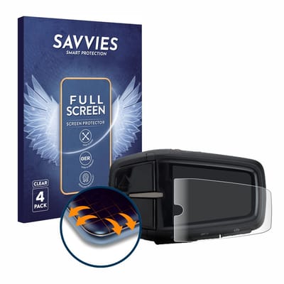 Savvies - Screenprotector voor Yamaha LCD-A Display 2019 - Folie Beschermfolie transparant volledig dekking 4 Stuks