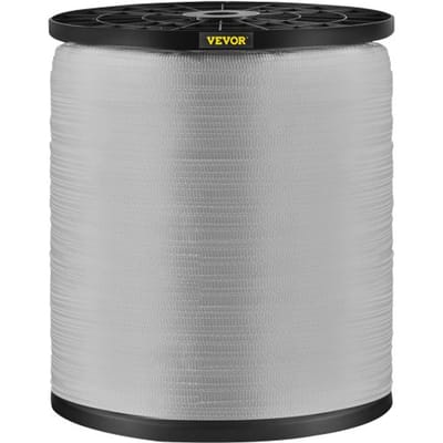 VEVOR 567 kg Polyester trekband, 961 m x 12,7 mm platte band voor draad- en kabelgootwerk, variabele functies, platte kabel voor trekken/laden/verpakken onder alle weersomstandigheden