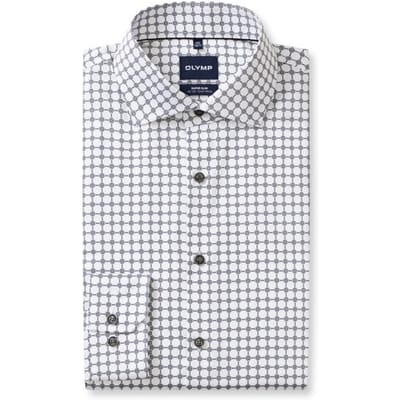OLYMP No. Six Overhemd, Super Slim, Royal Kent, Wit