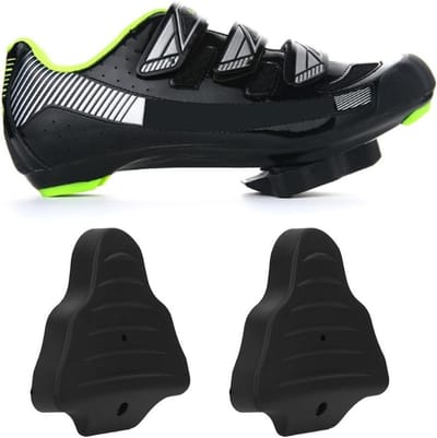 Ronte - Antislip Pedalen Schoenplaatjes voor Fietsschoenen - 1 Paar - Rubberen Anti-Slip - Geschikt voor Shimano SPD en SPD-SL - Pedaalvergrendeling - Vaste en Zwevende Modus - Fietsaccessoires - Duurzaam Materiaal