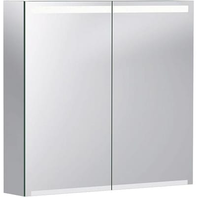 Geberit Option spiegelkast met verlichting 2 deuren 75x70x15 cm