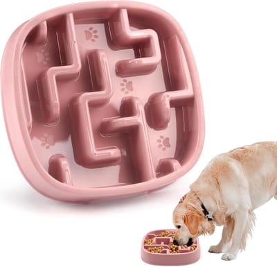Anti-Schrok Hondenschaal Voedingspuzzel voor Honden - Langzaam Eten Zonder te Hasten