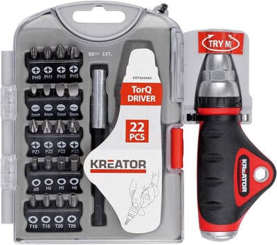 Schroevendraaierbits Set - Bits voor Schroevendraaier - Klussen en Monteren - S2 Staal Kwaliteit - 22 Stuks - Zwart