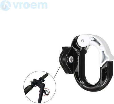 Tassenhaak voor Xiaomi Mijia M365 (PRO) - M365 Accessoires - Haak voor tas - Boodschappen - Aluminium - Eenvoudig monteren - Zwart