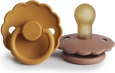 Frigg Fopspeen Daisy Honey Gold/Rose Gold T2 6-18mnd (2 stuks)