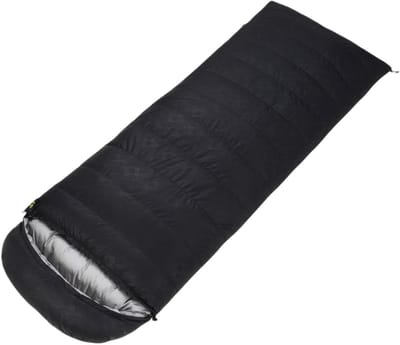 Donzen Slaapzak - Warme Slaapzak Kampeerslaapzak - Buiten Kamperen - Verdikte Koudebestendig - 1800g - Zwart