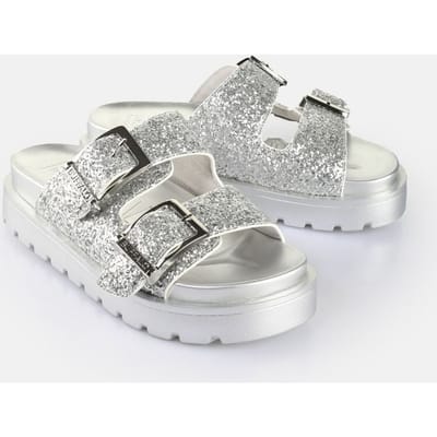 Buffalo Sandaal - RAYA ARI GLAM - SILVER - EU37 tot EU41 - voor Vrouwen - zilverkleurig