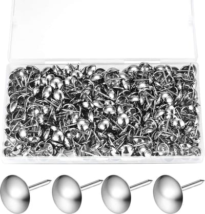 320 stuks kussennagels, kussens punaises, meubels nagels vintage voor fauteuil, meubels, bed, decoratieve spijkers - 11x17 mm (zilver)