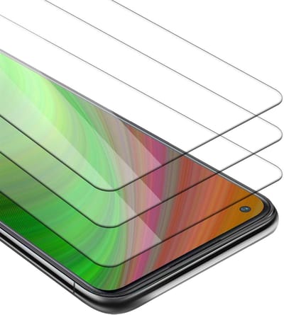 Cadorabo 3x Screenprotector geschikt voor OnePlus Nord N100 - Beschermende Pantser Film in KRISTALHELDER - Getemperd (Tempered) Display beschermend glas in 9H hardheid met 3D Touch