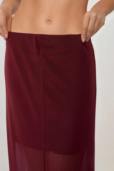 Hoge Taille Kanten Midi Rok Pika Collectie