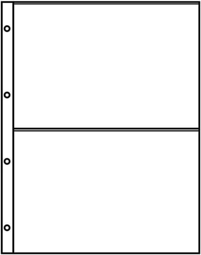 A4 Instekers Met 2 Vakken (220 x 150 mm) Kristalhelder - Set van 10