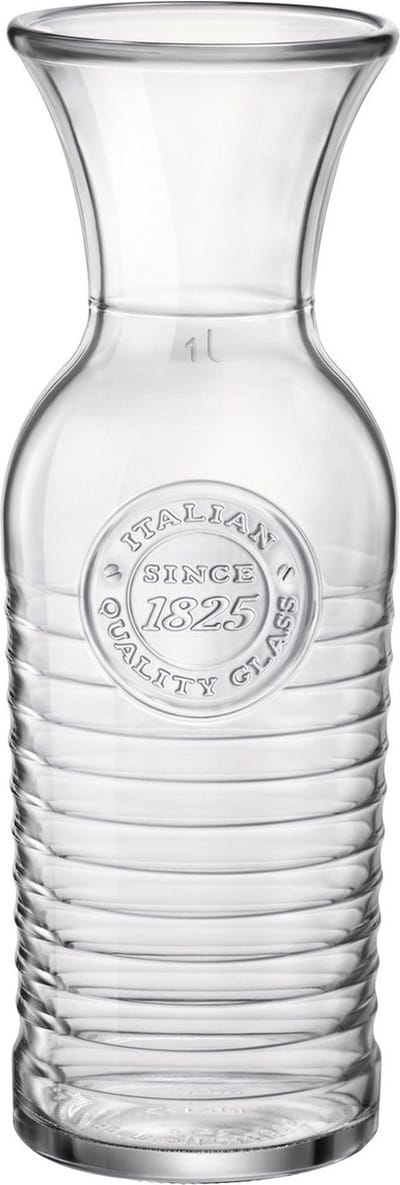 Bormioli Rocco schenkkan - 1 liter - Glas - karaf - water of wijn kan - Sapkan - Waterkan