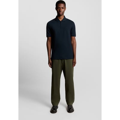 Lyle & Scott Superfine Pique Zip Polo Shirt Carbon Taglia: XS | Polo Outlet | Uomo