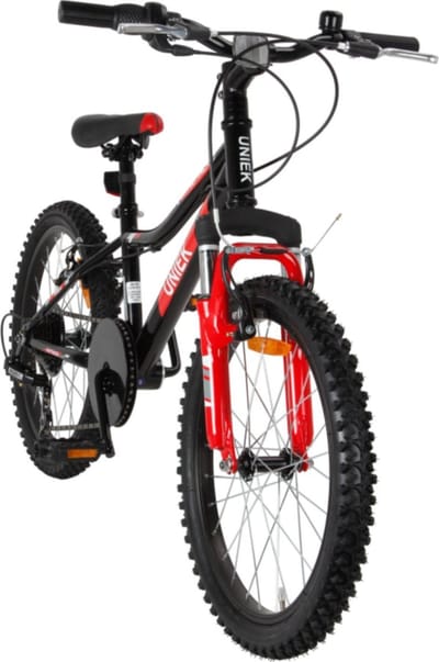 Kinderfiets Uniek Attack J 20'' 6V Zwart / Rood