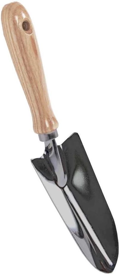 Talen Tools - Verplantschepje - Verzinkt staal - Smal - Essenhouten handvat