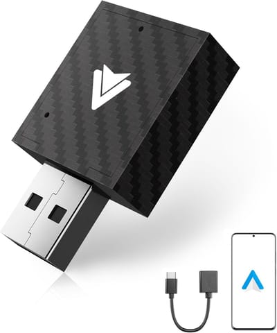 Draadloze Auto Adapter - Bluetooth Dongle - Smartphone Connectie - Snelle Wifi 5.8GHz - 9 x 8.5 x 2 cm