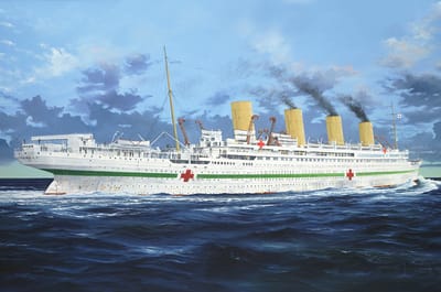 Trumpeter Modelbouwpakket Schepen - 03721 HMHS Britannic - Britse Olympic-klasse Hospitaalschip WWI - Passagiersschip Plastic - 1:200 - Modelbouw