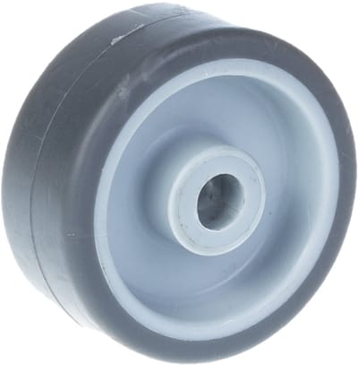 50 mm (2 inch) wiel met grijze rubberen band en kunststof hart, draagvermogen 80 kg, set van 2