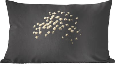 Sierkussens - Kussentjes Woonkamer - 60x40 cm - Gipskruid - Bloemetjes - Wit - Minimalistisch