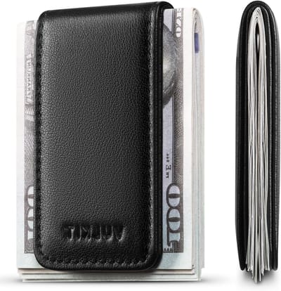 Slimme Magnetische Geldclip van Nappa Leer | Creditcardhouder en Biljettenhouder | Sterke Magneten voor Tot 15 Vouwbiljetten