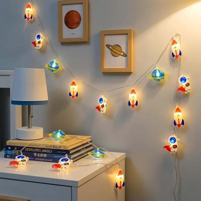 Buitenruimte Decoratie voor Kinderen met 20 LED Fairy String Lights - 3M Lange Sfeerverlichting voor Kinderkamer en Nursery, Batterij Aangedreven Licht voor Binnengebruik
