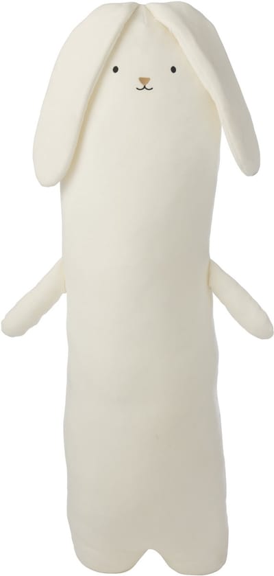 J-Line decoratie Konijn - polyester - wit - large