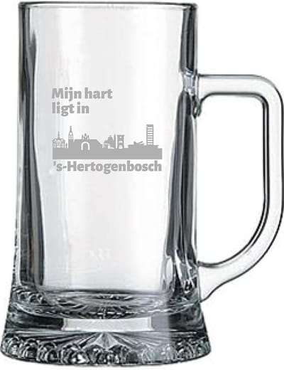 Gegraveerde bierpul 50cl Den Bosch