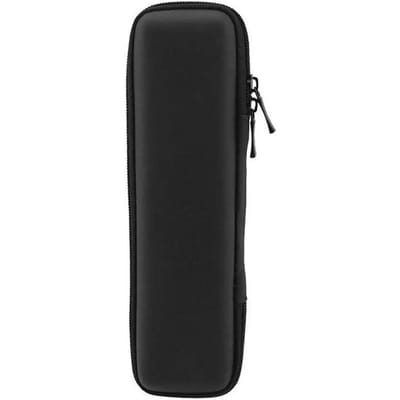 Boîte à crayons à coque rigide noire de style minimaliste, étui à crayons en maille pour écouteurs, étui de rangement pour pinceaux de maquillage, étui à crayons à fermeture éclair, fournitures scolaires Small black
