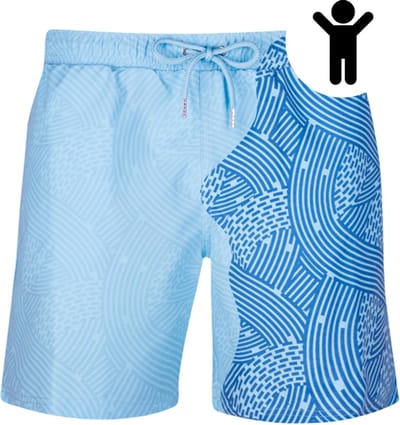 SEA'SONS - Zwembroek Jongens - Kleurveranderend - Sneldrogend - Blauw - Maat 98/104